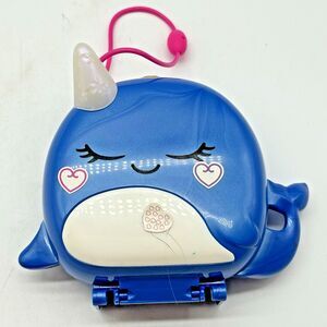 Mattel Polly Pocket Freezin' Fun Narwhal Compact Playset with Zip Line & Slide